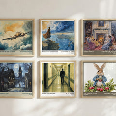 A Mind to Murder literary art print colour and style options – E. L. James book art