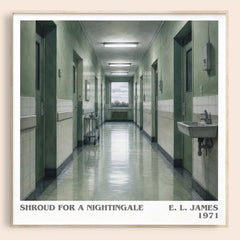Shroud for a Nightingale literary book poster by E. L. James – framed literary art print
