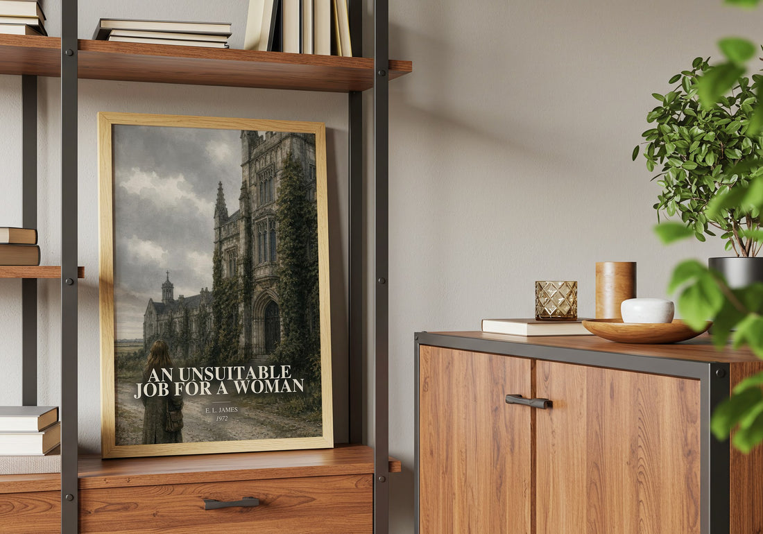 An Unsuitable Job for a Woman book watercolour illustration paper finish options – matte satin gloss