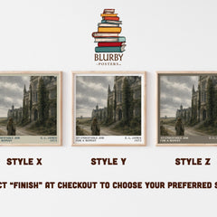 An Unsuitable Job for a Woman literary print in frame leaning in hallway – crime wall art
