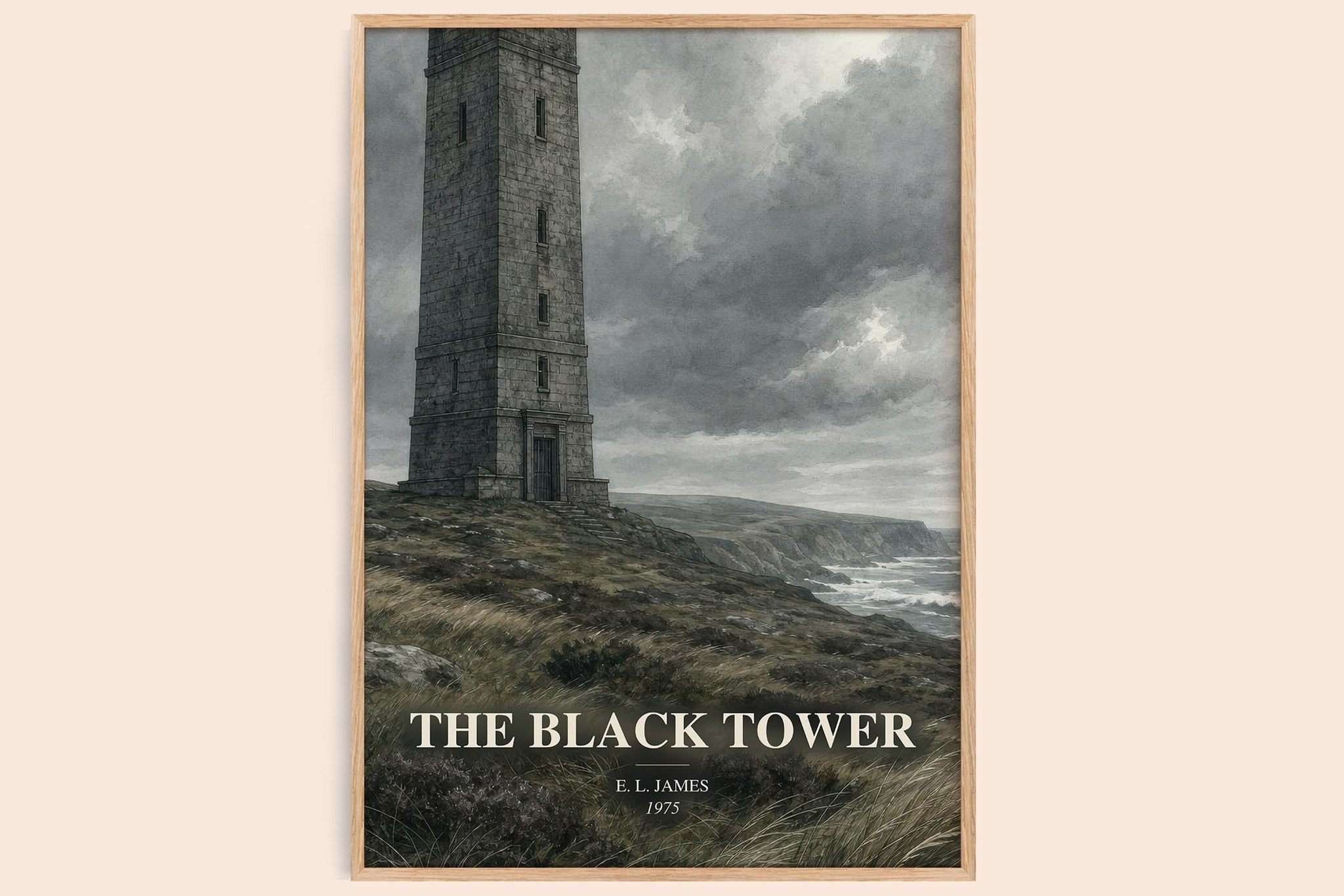 The Black Tower Book Watercolour Illustration by E. L. James