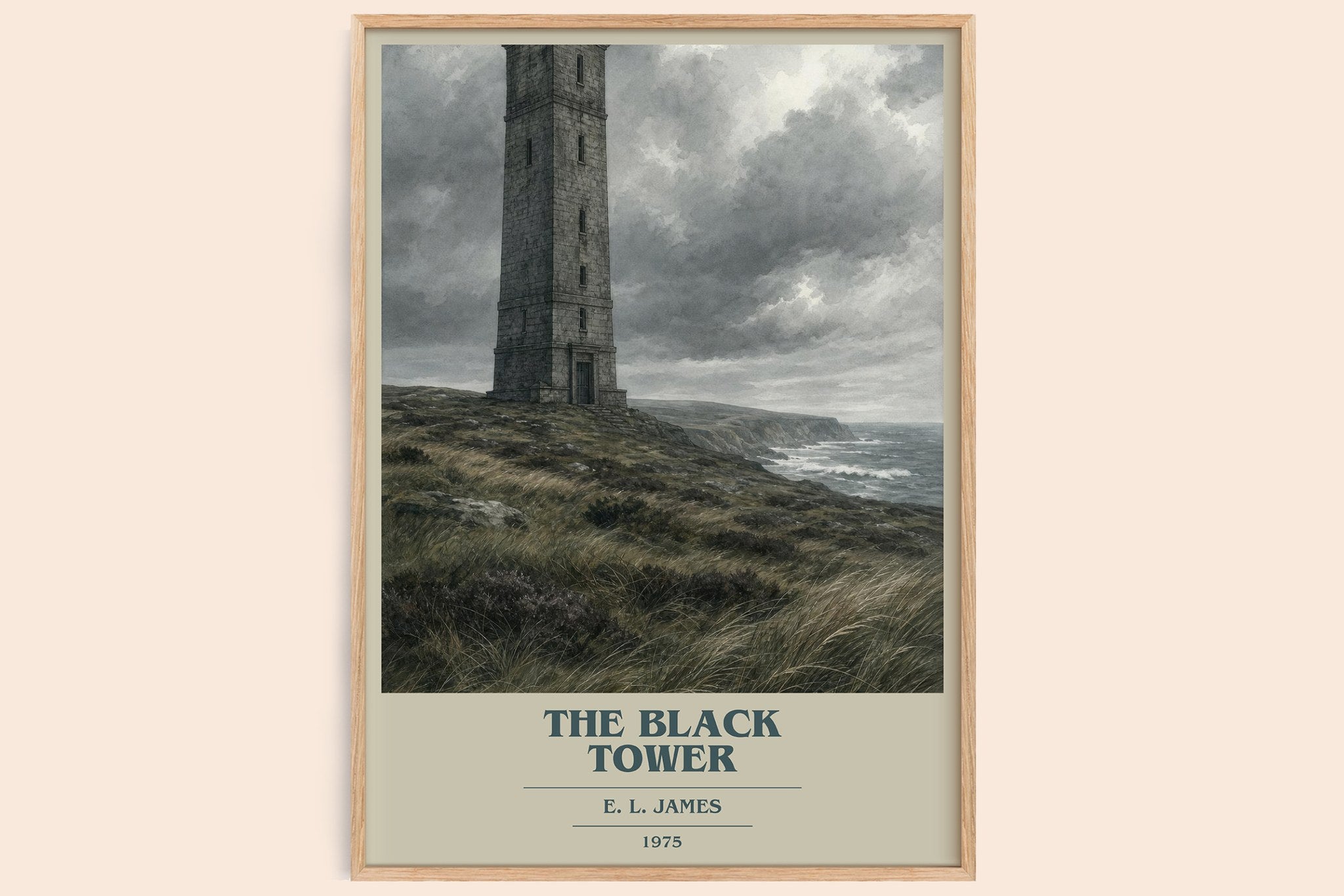 The Black Tower Book Cover Poster by E. L. James
