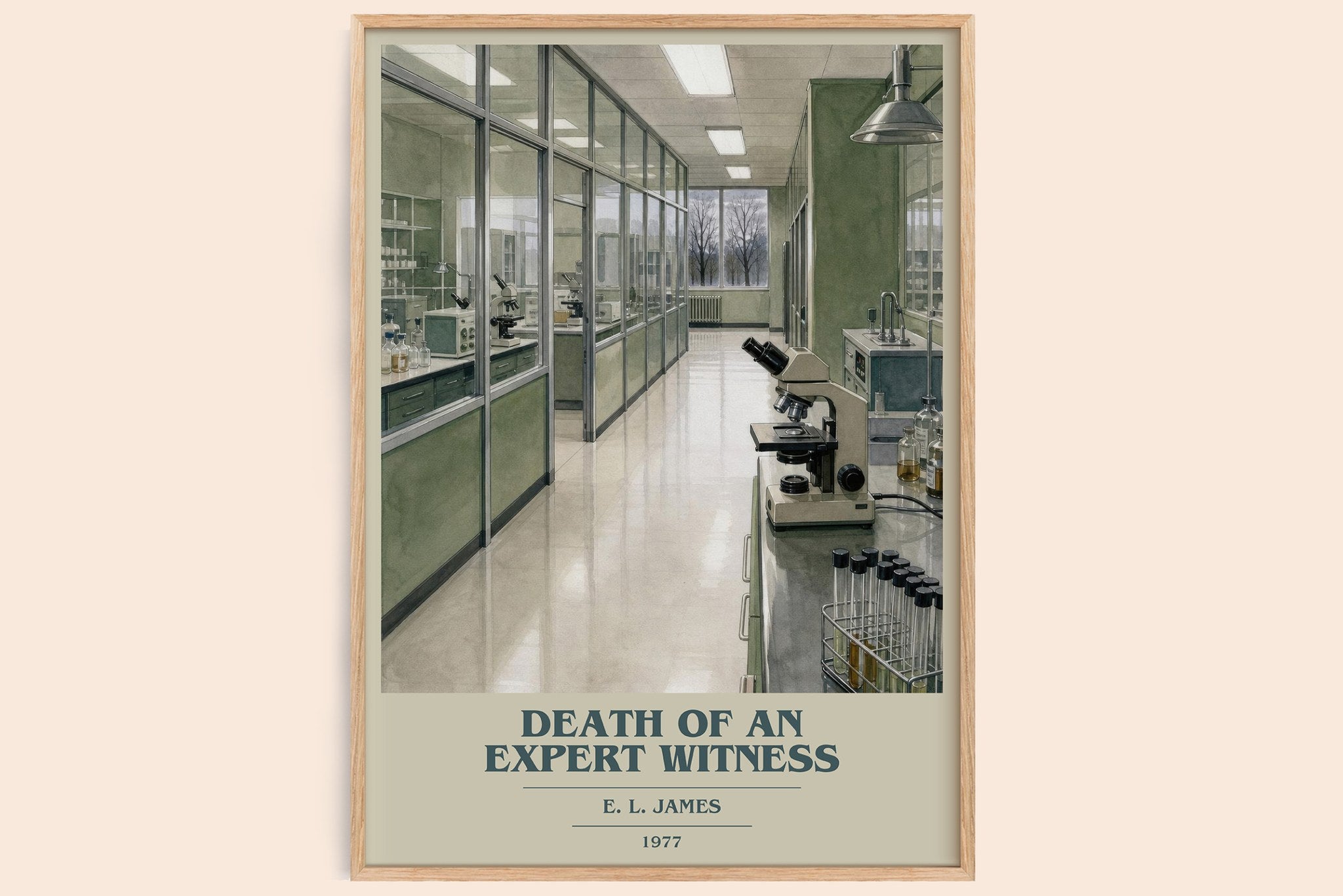 Death of an Expert Witness Book Cover Poster by E. L. James