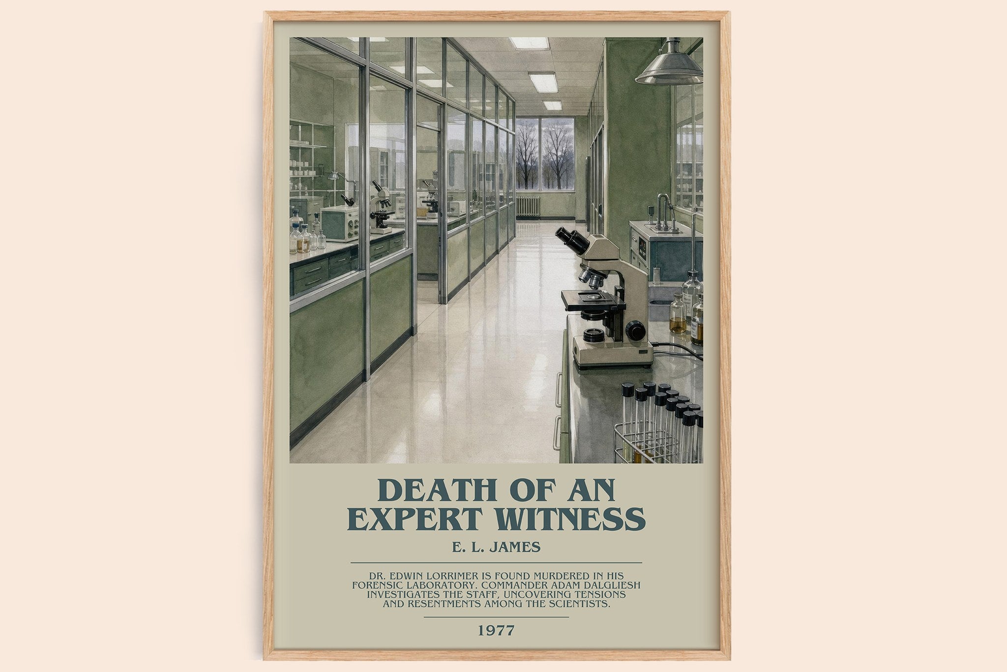 Death of an Expert Witness Bookish Wall Art by E. L. James