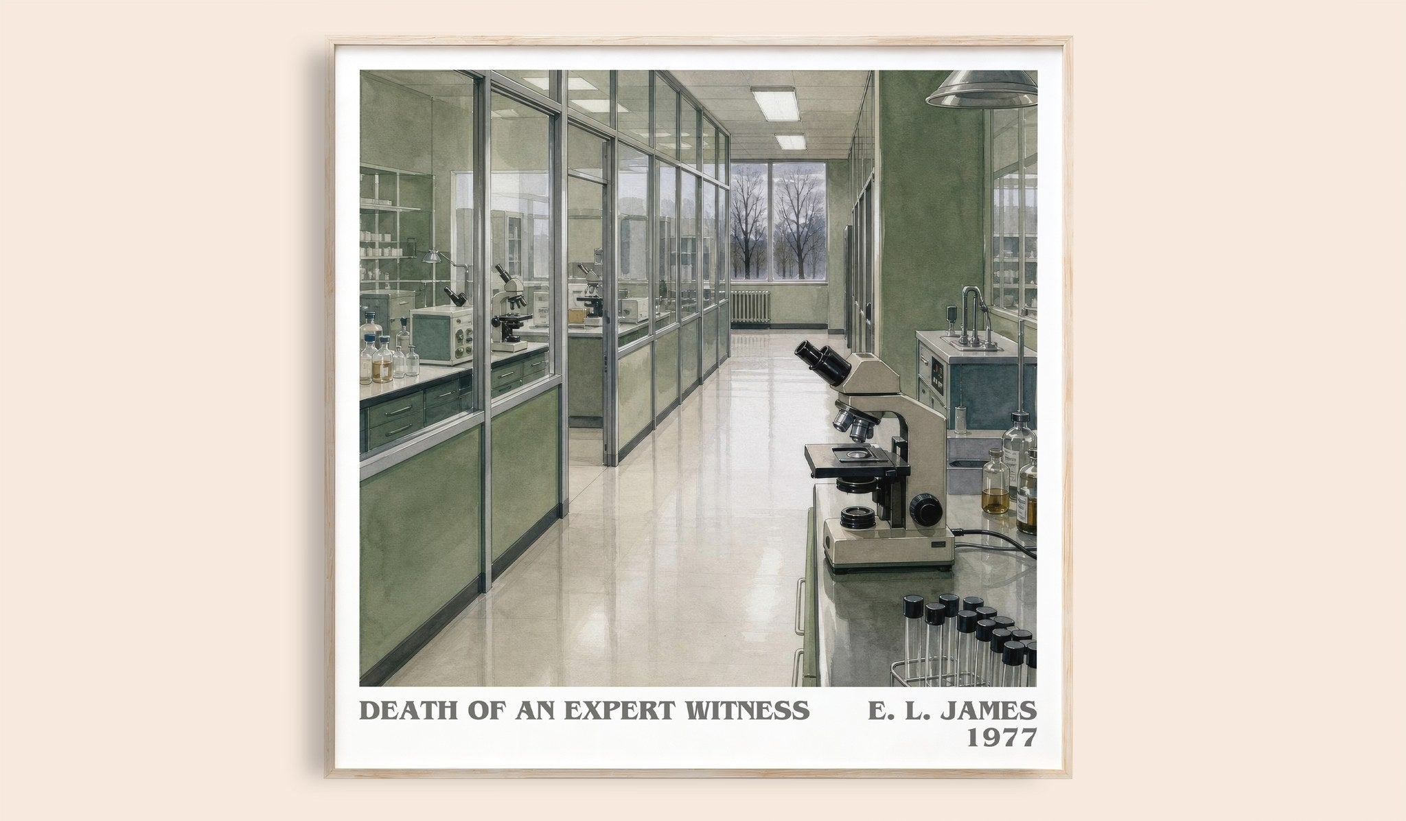Death of an Expert Witness Literary Art Print by E. L. James