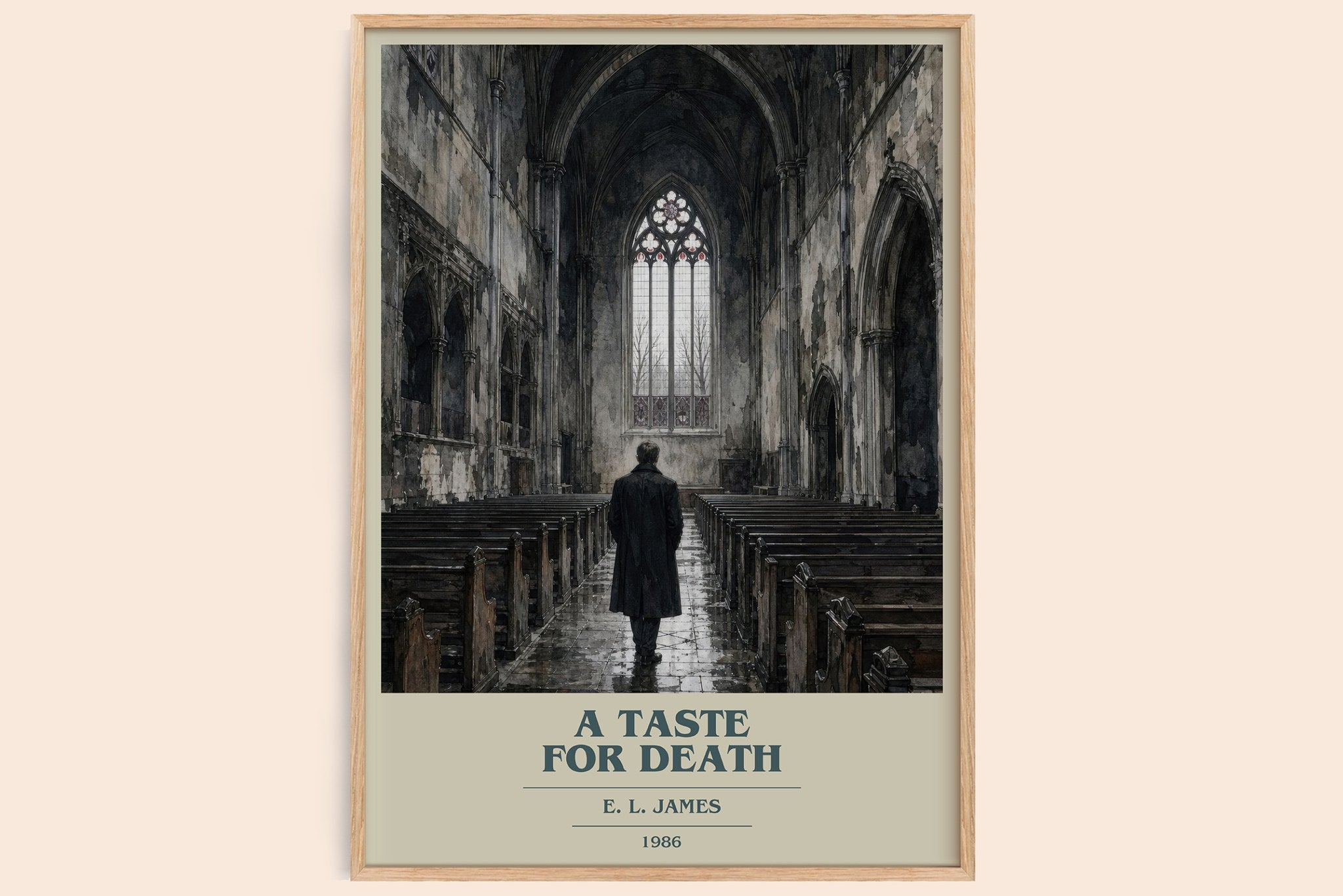 A Taste for Death Book Cover Poster by E. L. James