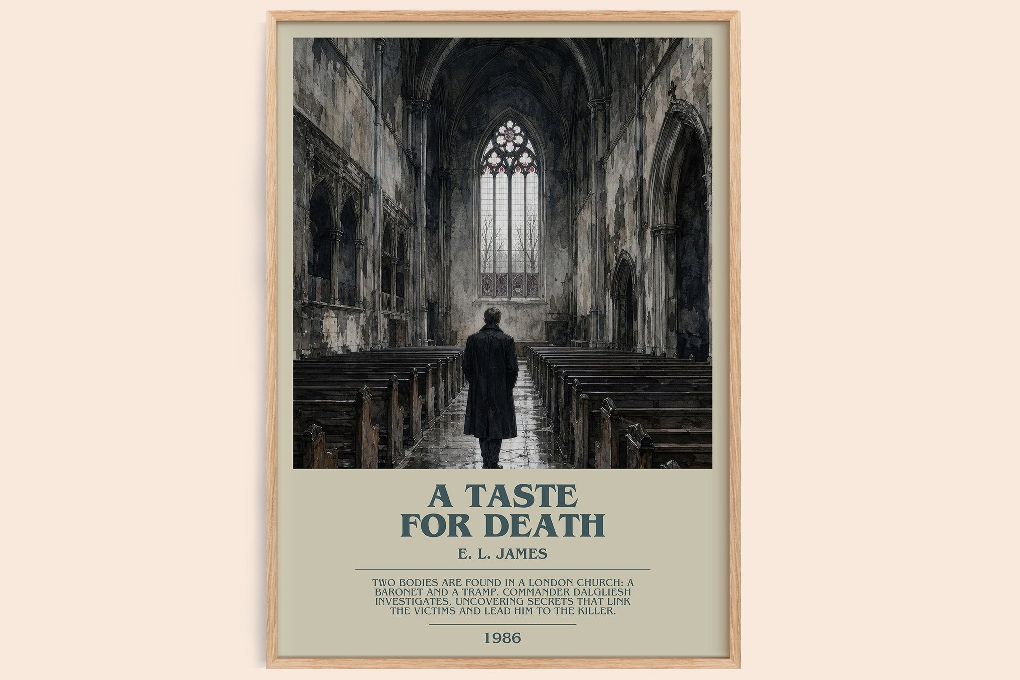 A Taste for Death Bookish Wall Art by E. L. James