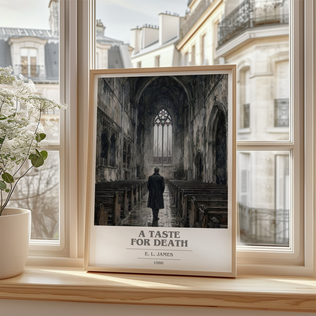 A Taste for Death book cover poster colour and style options – E. L. James book art (mockup)