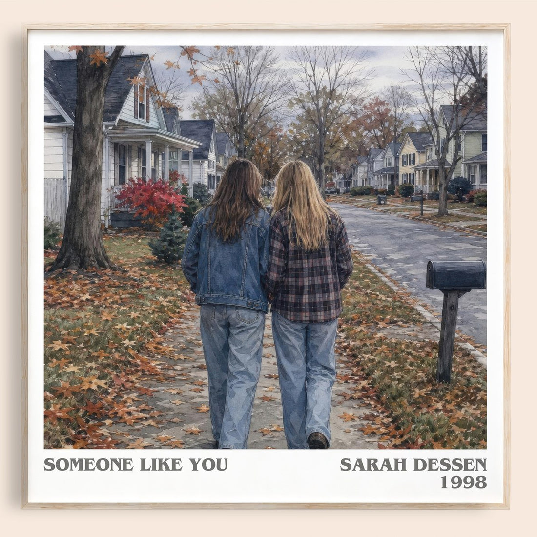 Someone Like You literary book poster by Sarah Dessen – framed literary art print
