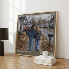 Someone Like You literary print framed by window – literary home decor