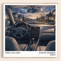 This Lullaby literary book poster by Sarah Dessen – framed literary art print