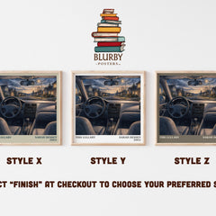 This Lullaby literary print in frame leaning in hallway – young adult wall art