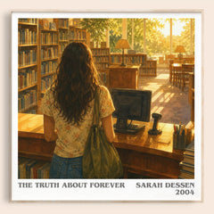 The Truth About Forever literary book poster by Sarah Dessen – framed literary art print