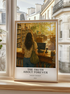 The Truth About Forever book cover poster colour and style options – Sarah Dessen book art