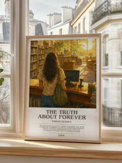 The Truth About Forever bookish poster colour and style options – Sarah Dessen book art