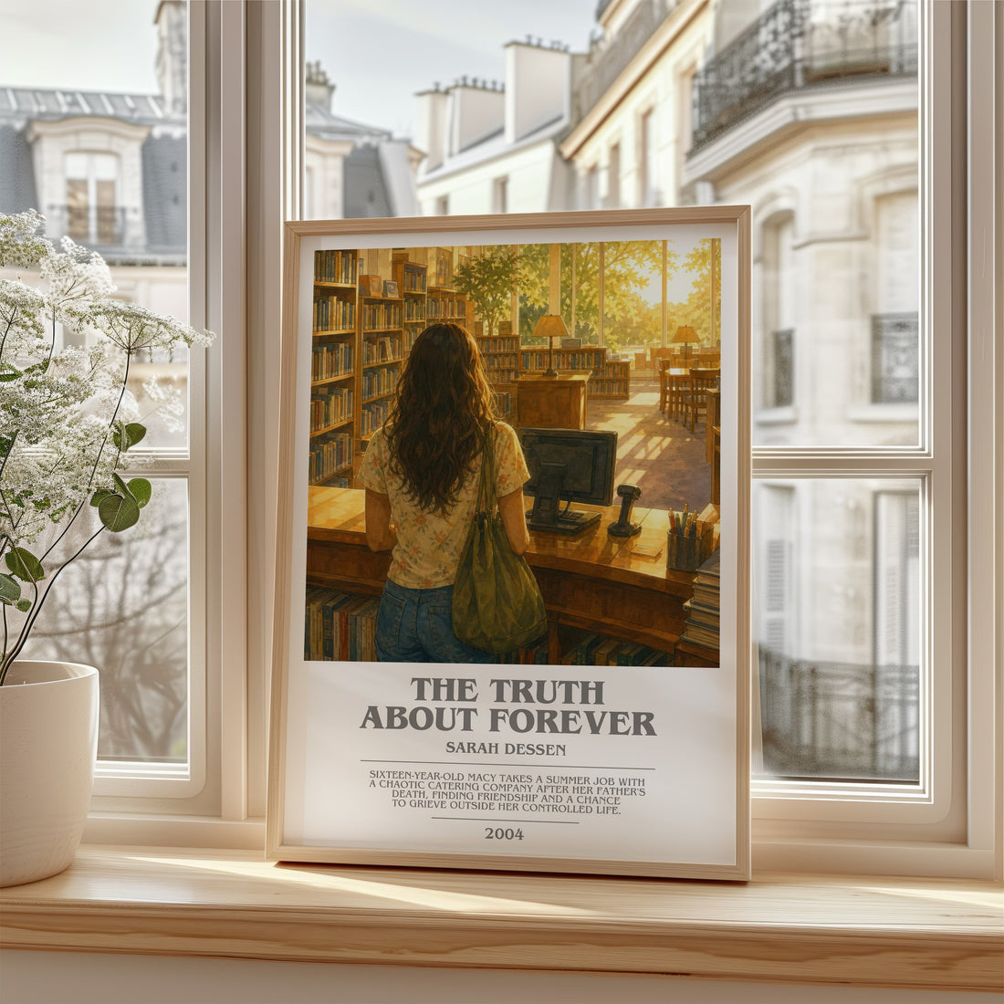 The Truth About Forever bookish poster colour and style options – Sarah Dessen book art