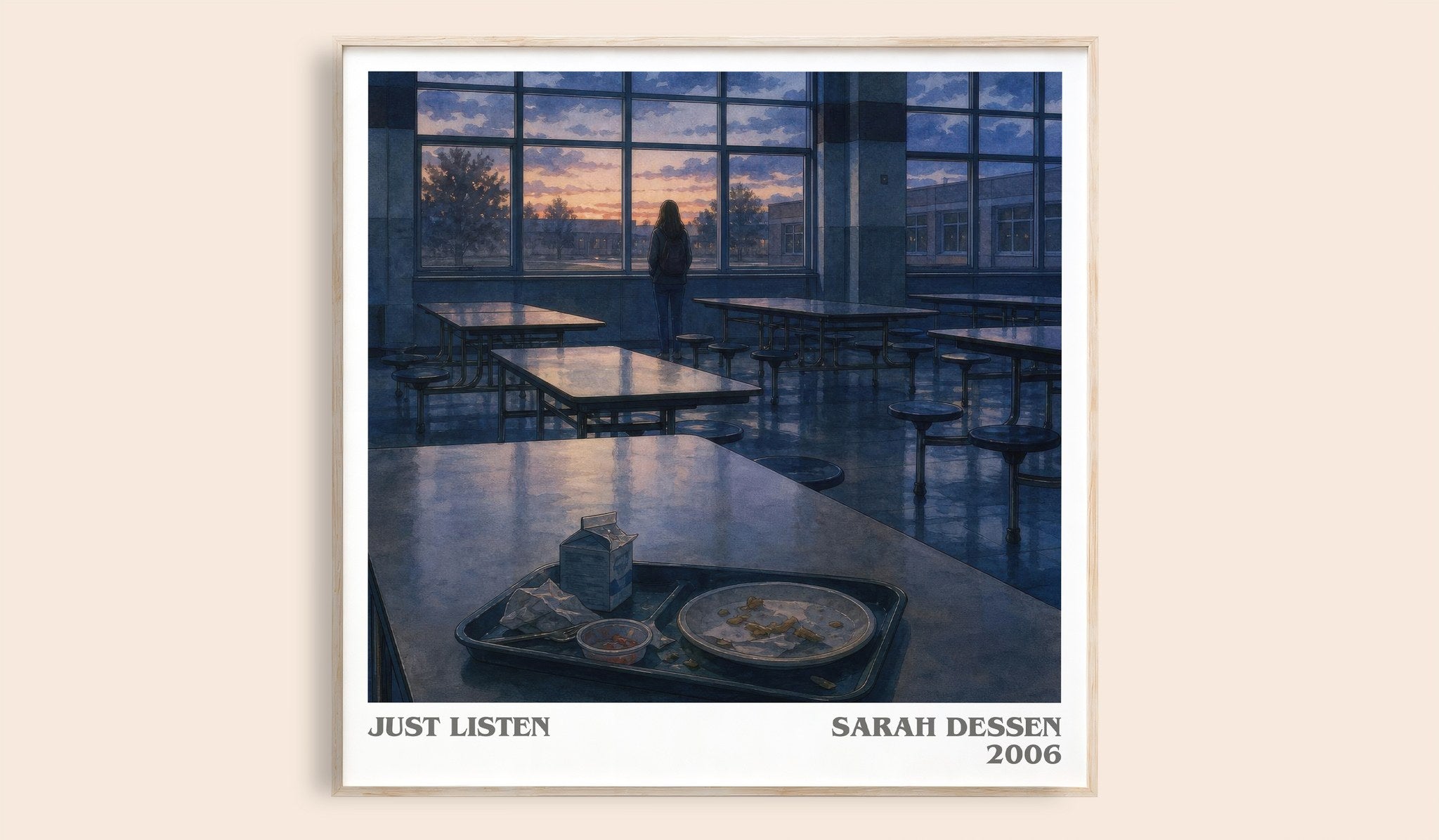Just Listen Literary Art Print by Sarah Dessen