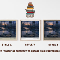 Just Listen literary print in frame leaning in hallway – young adult wall art
