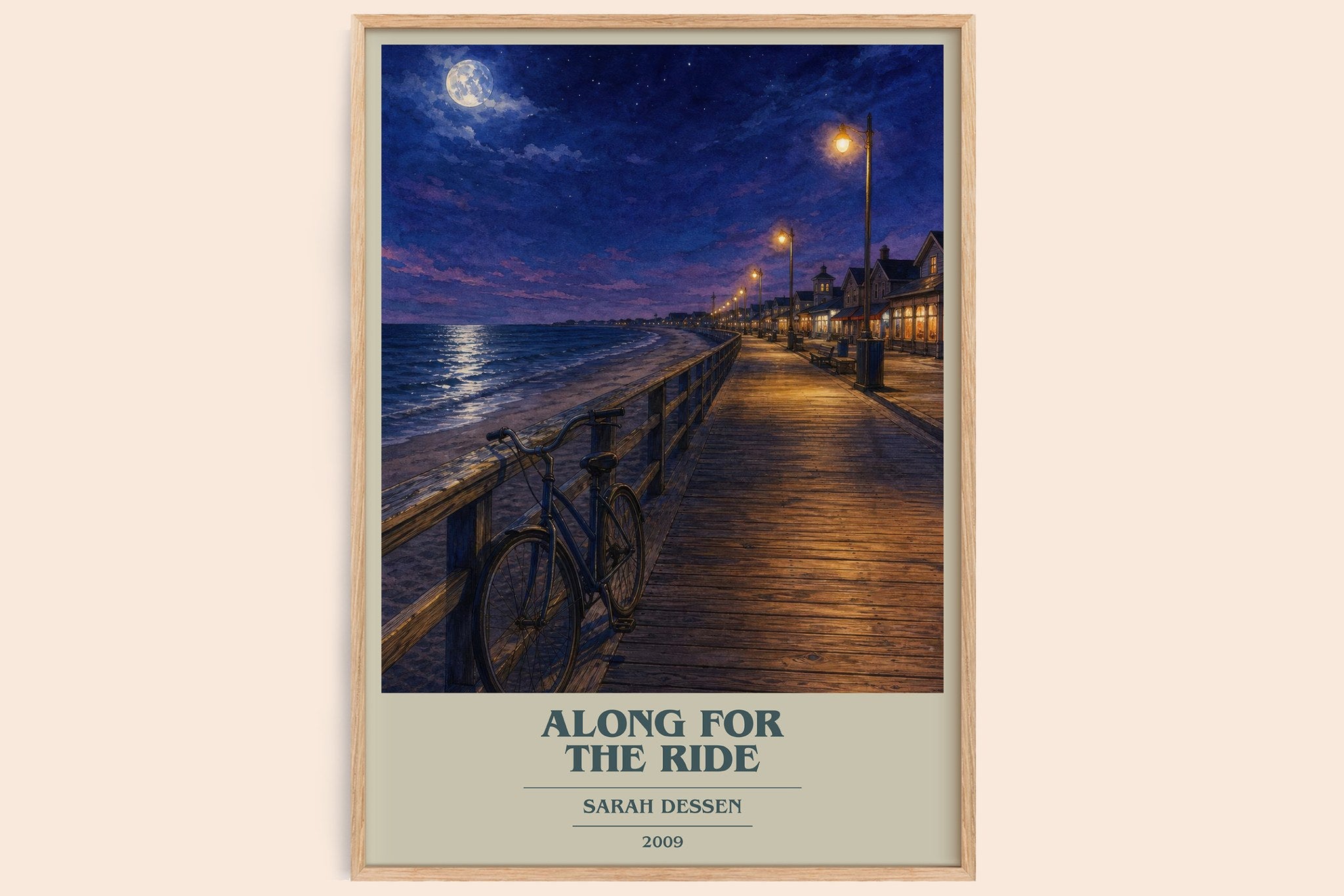 Along for the Ride Book Cover Poster by Sarah Dessen