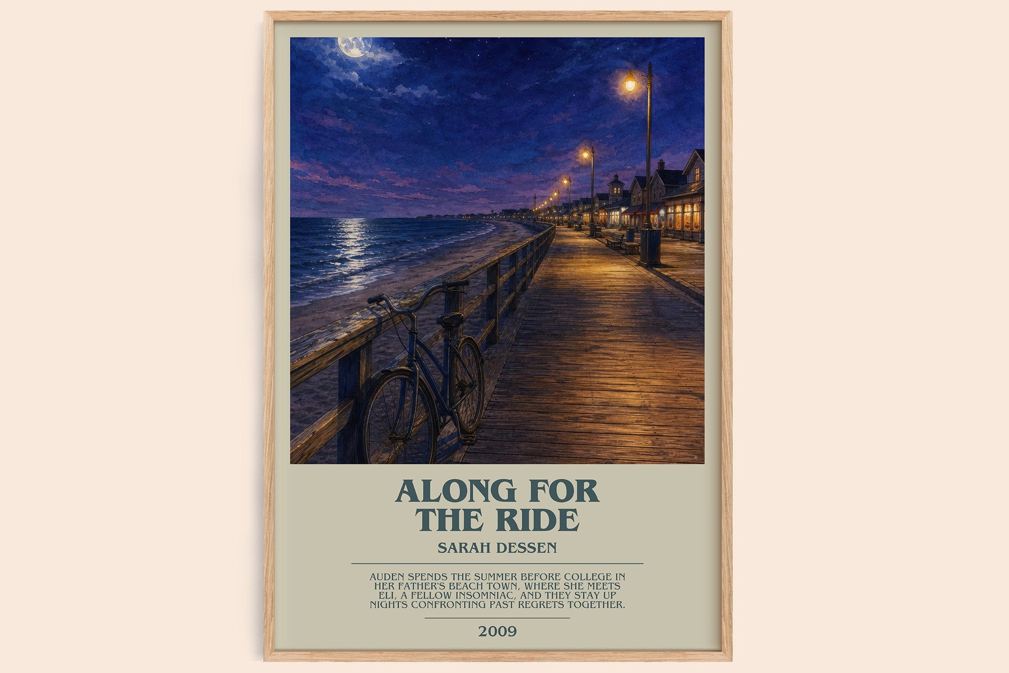 Along for the Ride Bookish Wall Art by Sarah Dessen