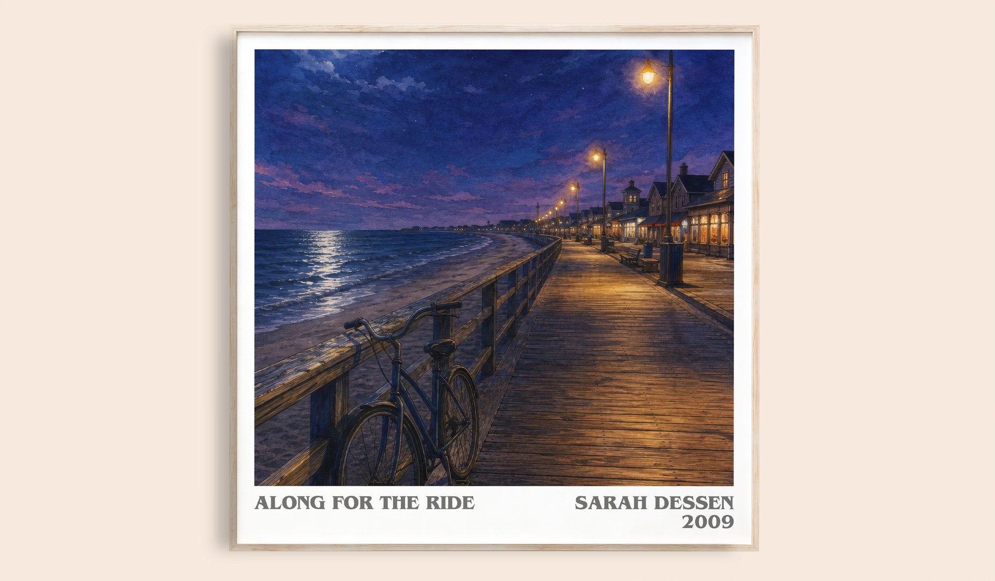 Along for the Ride Literary Art Print by Sarah Dessen