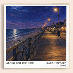 Along for the Ride literary book poster by Sarah Dessen – framed literary art print
