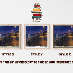 Along for the Ride literary print in frame leaning in hallway – young adult wall art