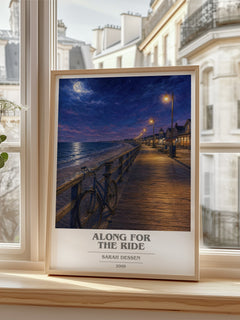Along for the Ride book cover poster colour and style options – Sarah Dessen book art