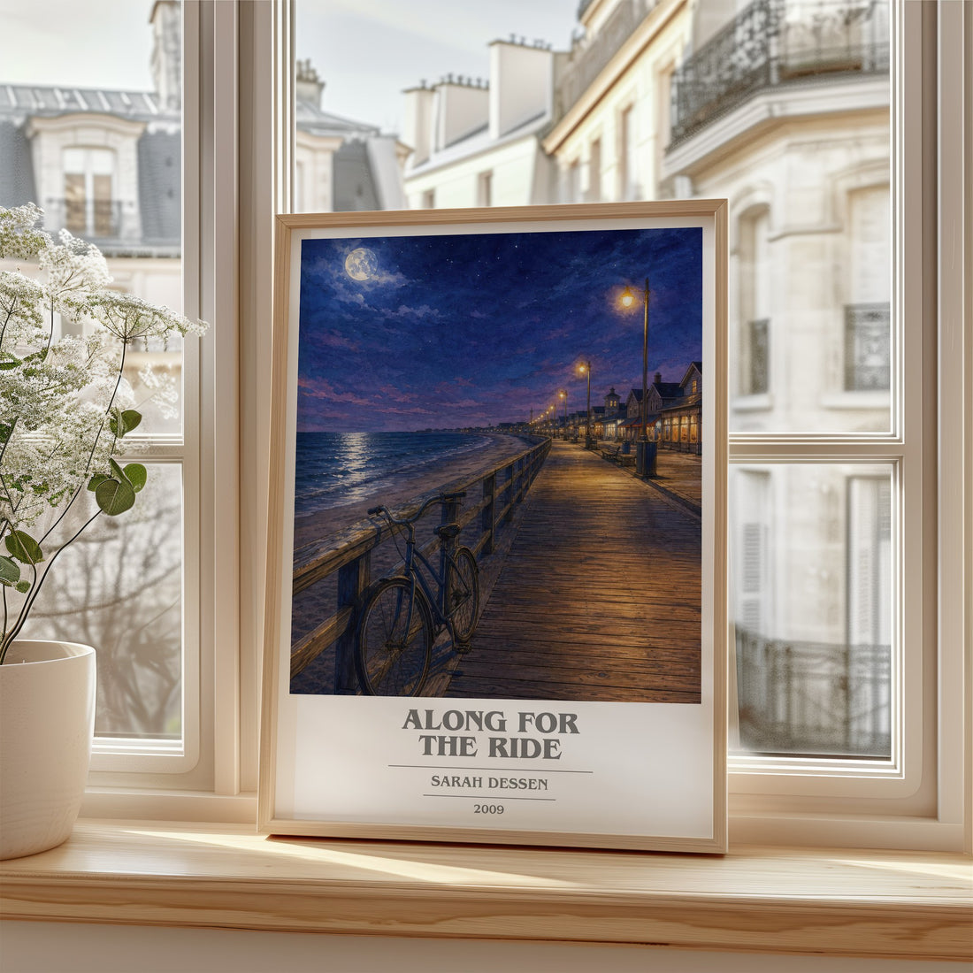 Along for the Ride book cover poster colour and style options – Sarah Dessen book art