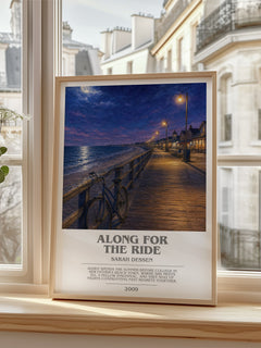 Along for the Ride bookish poster colour and style options – Sarah Dessen book art