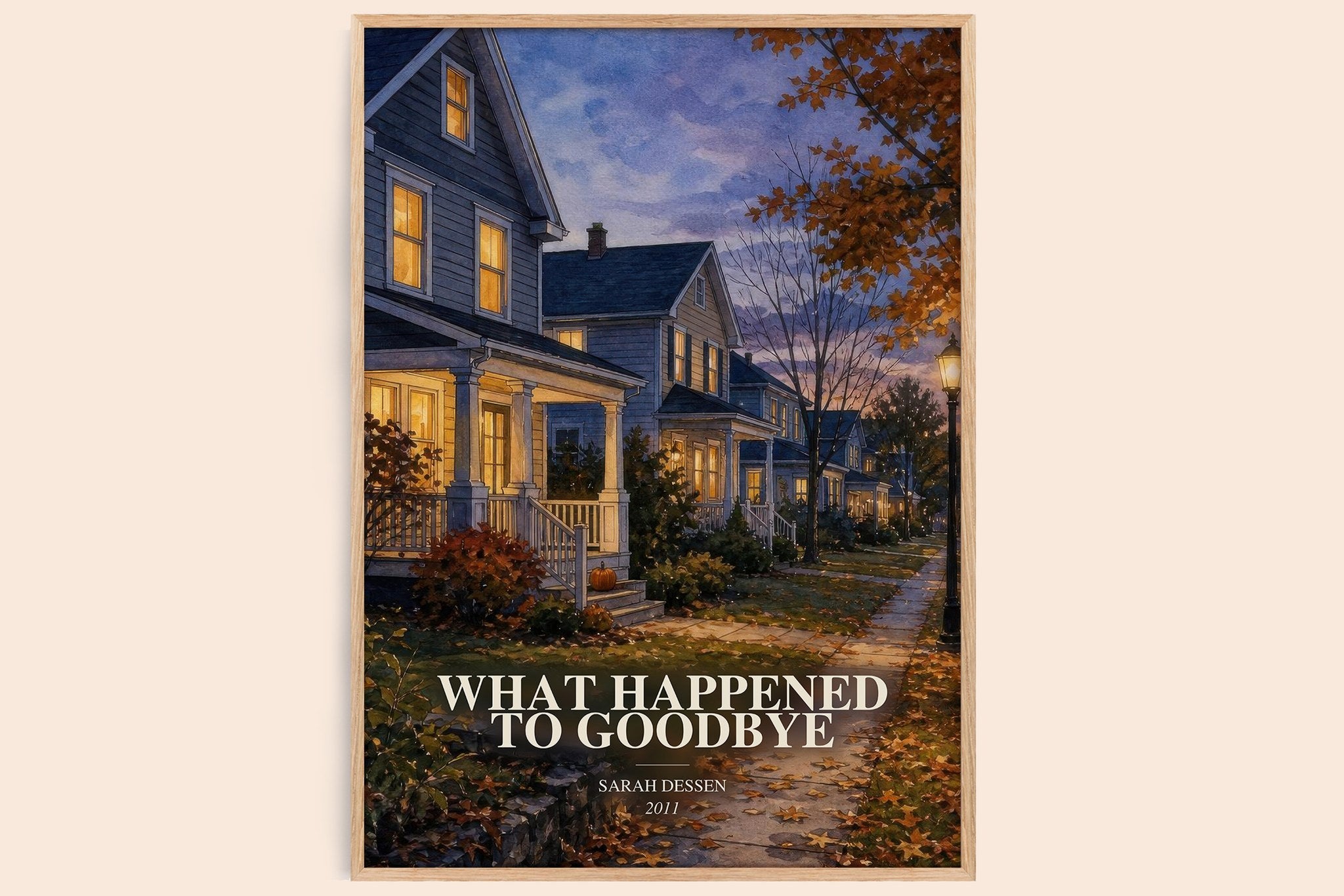 What Happened to Goodbye Book Watercolour Illustration by Sarah Dessen