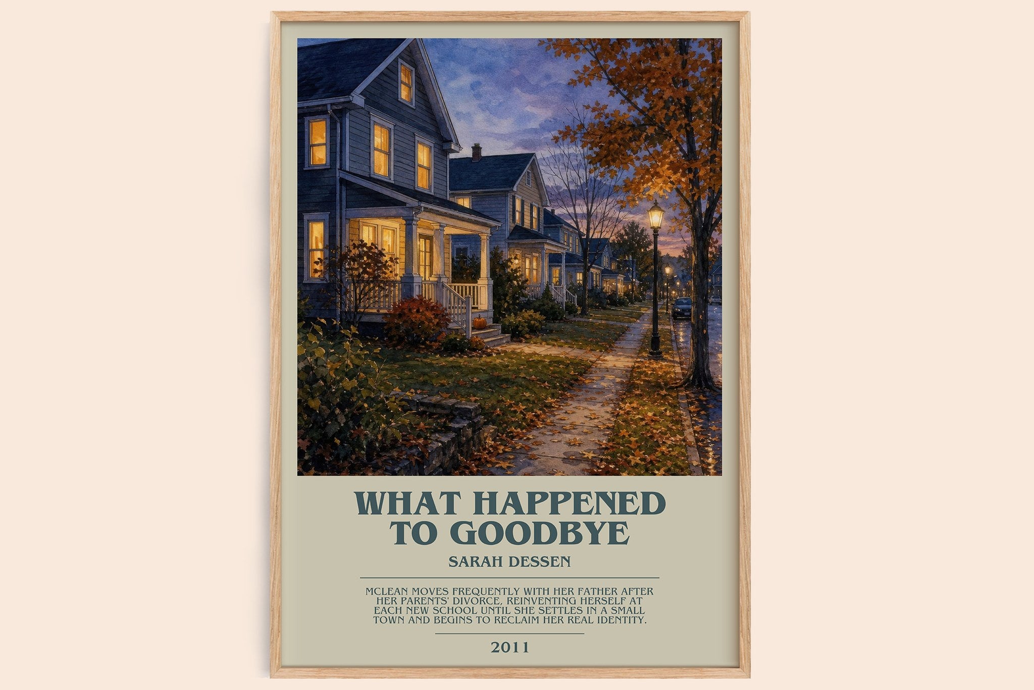 What Happened to Goodbye Bookish Wall Art by Sarah Dessen