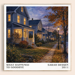 What Happened to Goodbye literary book poster by Sarah Dessen – framed literary art print