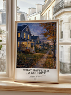 What Happened to Goodbye book cover poster colour and style options – Sarah Dessen book art