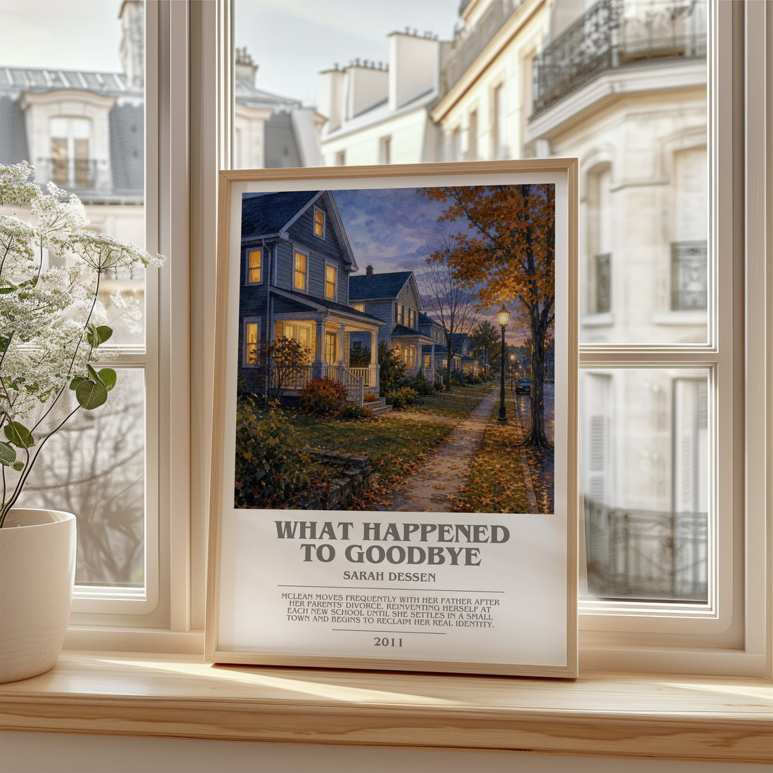 What Happened to Goodbye bookish poster colour and style options – Sarah Dessen book art