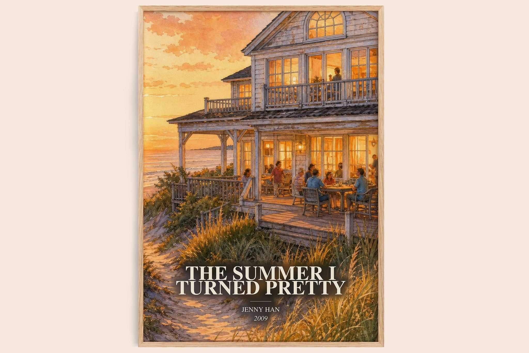 The Summer I Turned Pretty Book Watercolour Illustration by Jenny Han