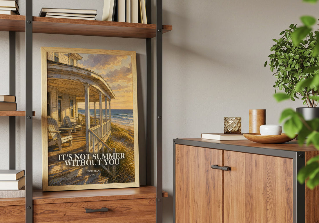 It's Not Summer Without You book watercolour illustration paper finish options – matte satin gloss