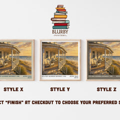 It's Not Summer Without You literary print in frame leaning in hallway – young adult wall art