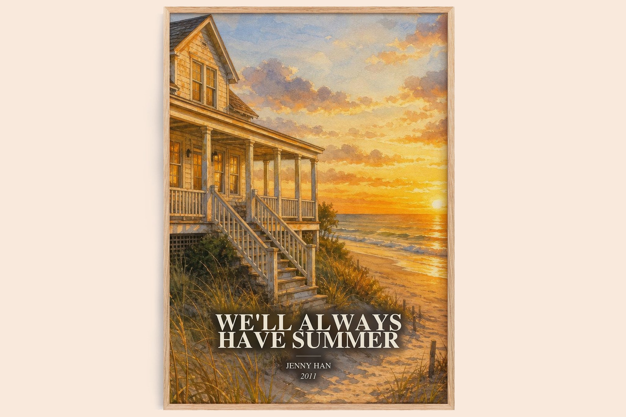 We'll Always Have Summer Book Watercolour Illustration by Jenny Han