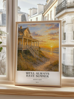 We'll Always Have Summer book cover poster colour and style options – Jenny Han book art