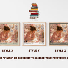 P.S. I Still Love You literary print in frame leaning in hallway – young adult wall art