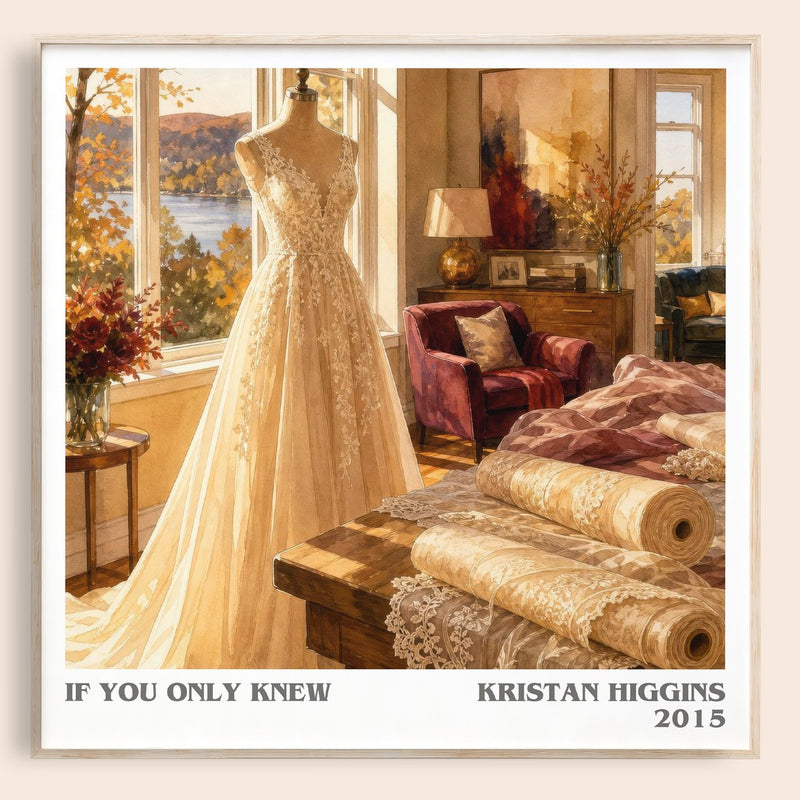 If You Only Knew literary book poster by Kristan Higgins – framed literary art print