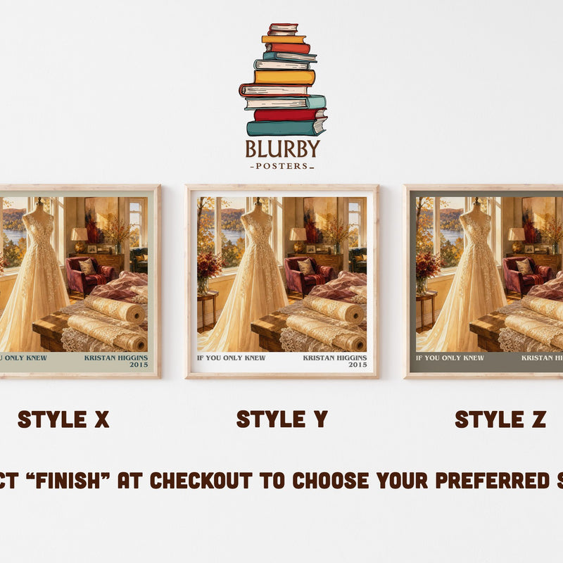 If You Only Knew literary print in frame leaning in hallway – contemporary fiction wall art