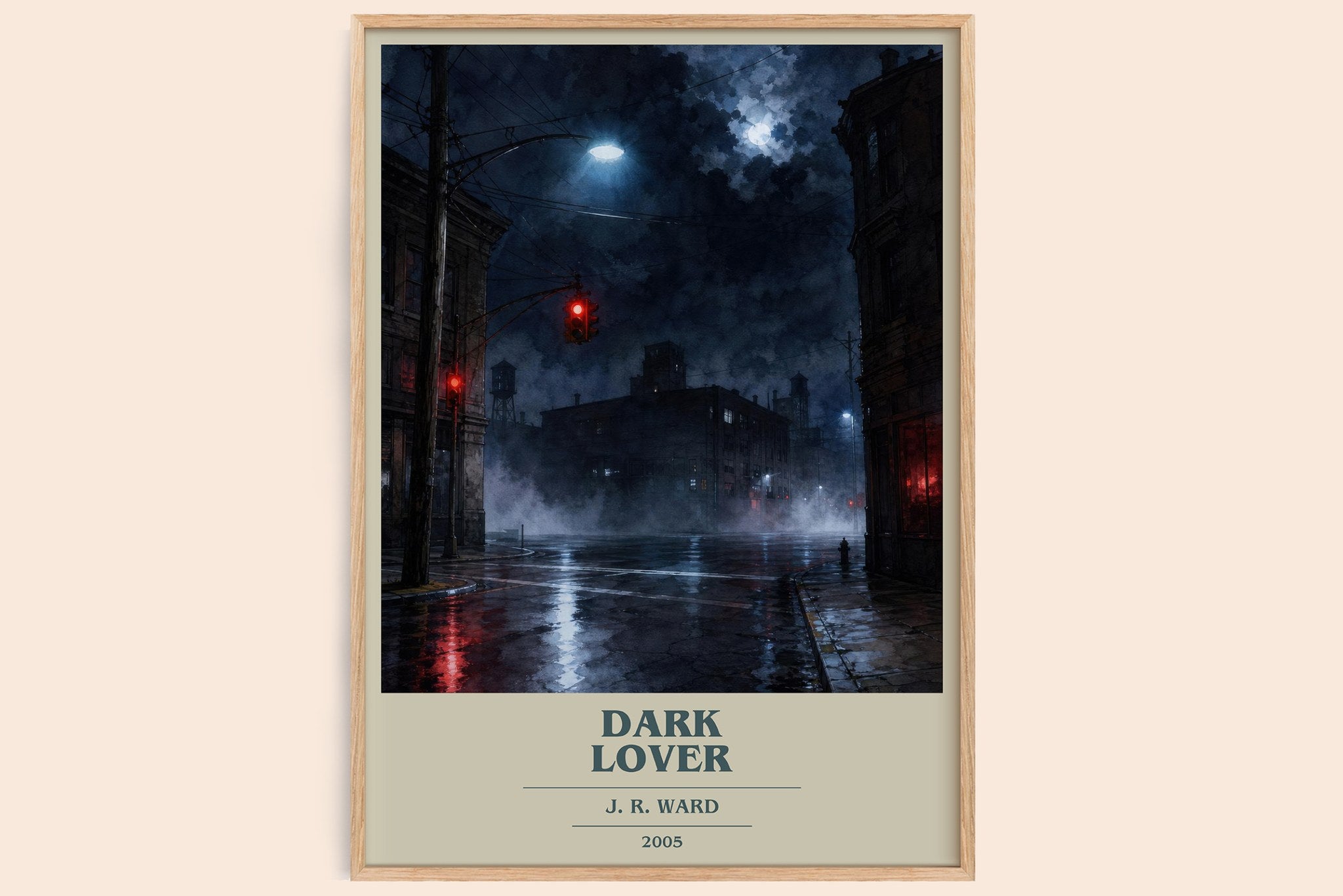 Dark Lover Book Cover Poster by J. R. Ward