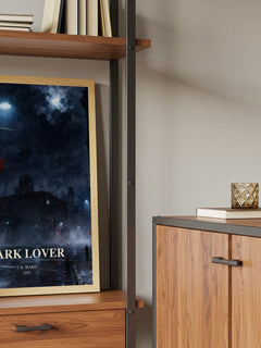 Dark Lover book watercolour illustration paper finish options – matte satin gloss