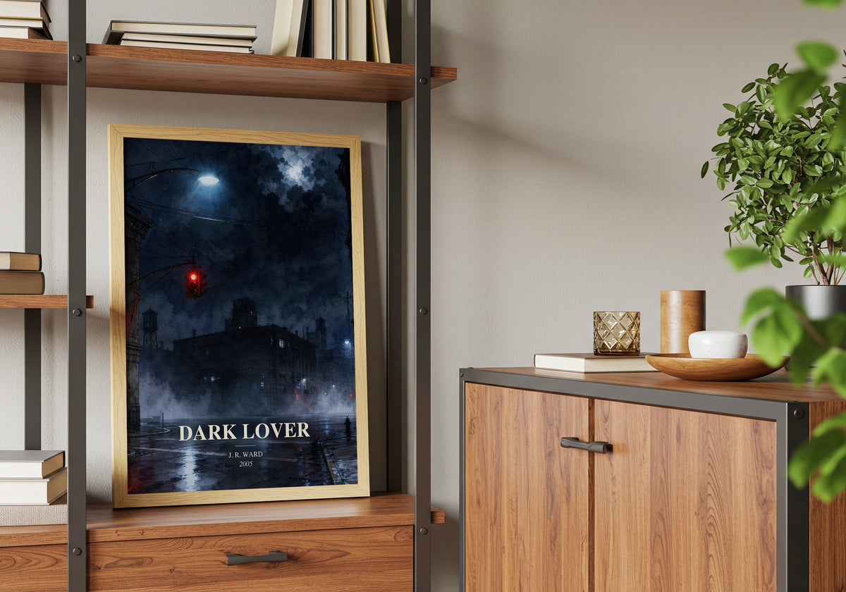 Dark Lover book watercolour illustration paper finish options – matte satin gloss