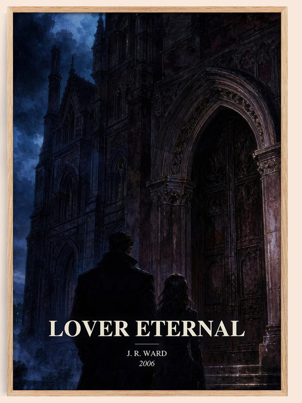 Lover Eternal watercolour book poster by J. R. Ward – framed literary art print
