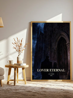 Lover Eternal watercolour print in frame leaning in hallway – romance wall art