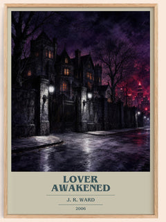 Lover Awakened book cover book poster by J. R. Ward – framed literary art print