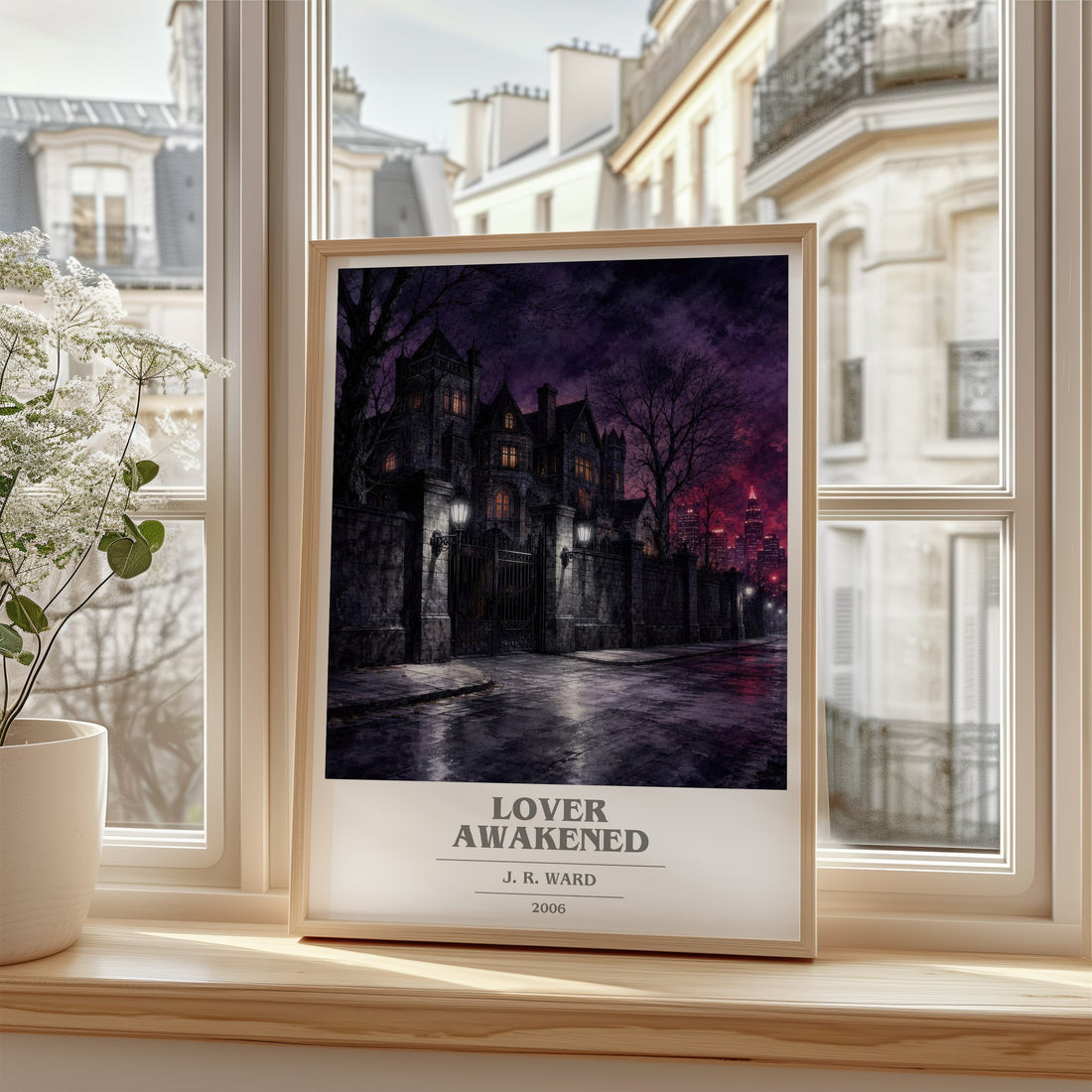 Lover Awakened book cover poster colour and style options – J. R. Ward book art